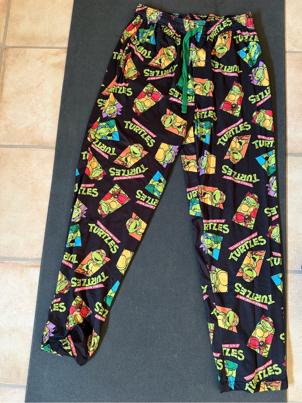 Teenage Mutant Ninja Turtles Black Pajama Pants